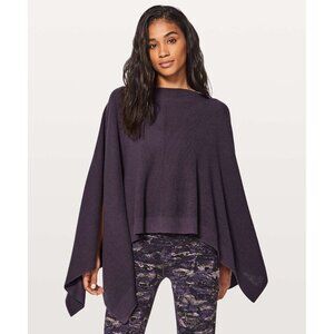 Lululemon Forward Flow Cape in Black Currant - sz One Size